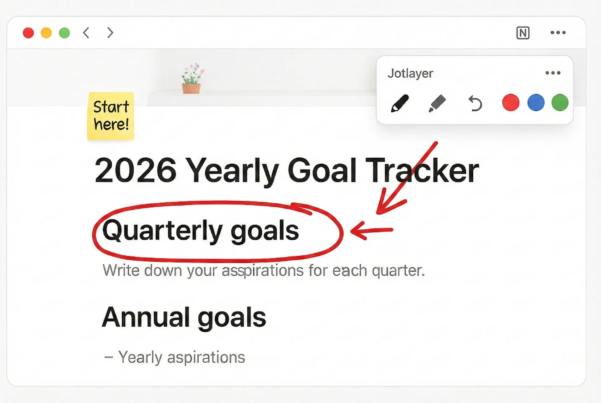Sketching with toolbar